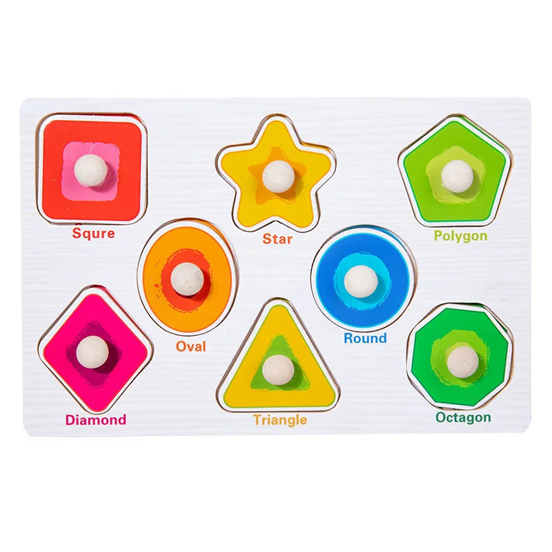 Montessori Wooden Learning Puzzle Board for Kids