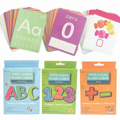 Engaging 36-Card Set: Children's Number Cognition Flashcards for Reading Writing Early Math Learning Montessori Educational Toy