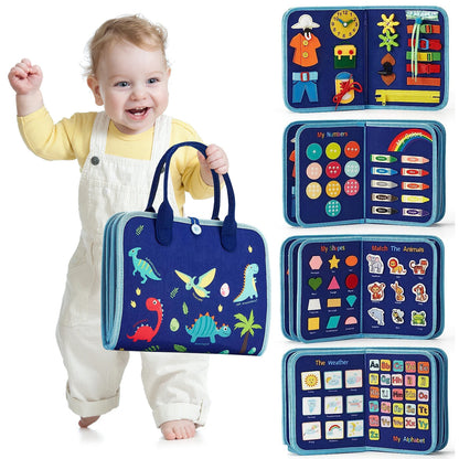 Montessori Busy Book Educational Toys For Toddler Portable Activity Travel Board Fine Motor Skills Early Education learing Toys