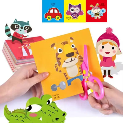 48PCS DIY Paper Cutting Craft Book for Kids