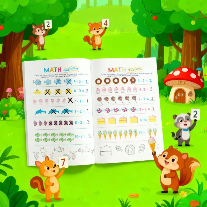 Math Beginner's Workbook – Addition & Subtraction Practice for Kids