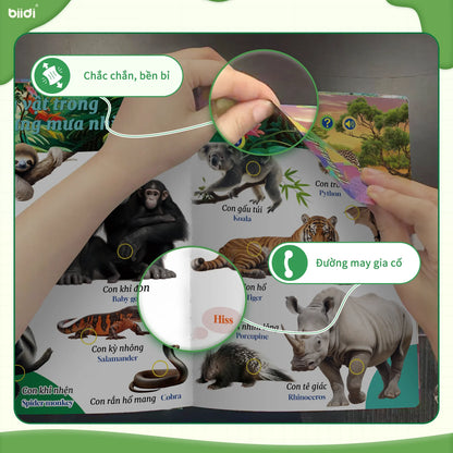 Children's Educational Toy Bilingual English Vietnamese Talking Book Smart Plaything Interactive Storybook Learning Fun