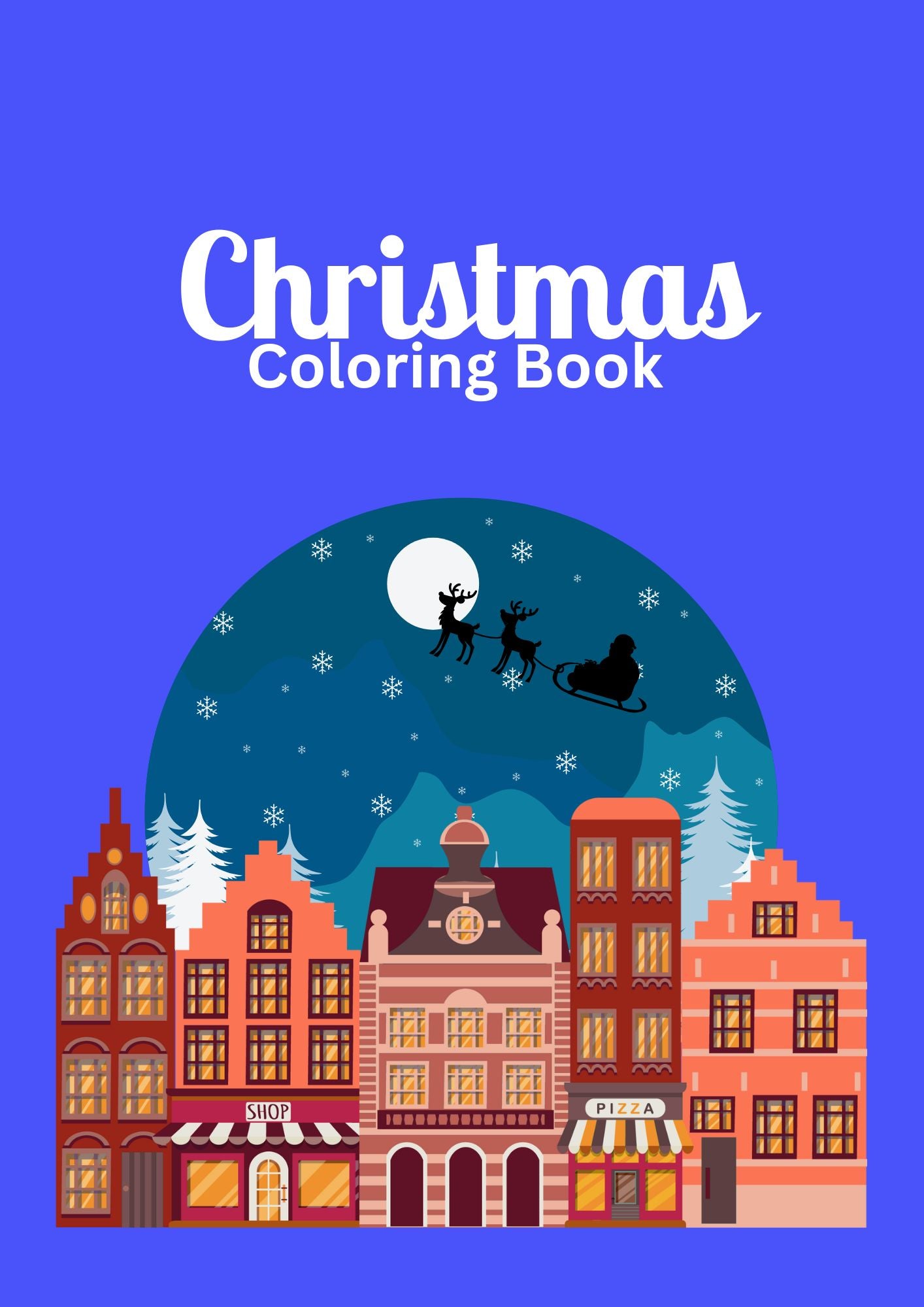 Christmas Coloring Book for Kids – Editable Canva Template & Printable PDF