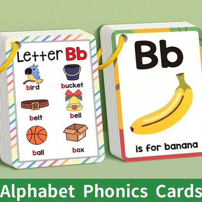 ABC Alphabet Phonics Flash Cards for Kids – 26 Letter Learning Cards