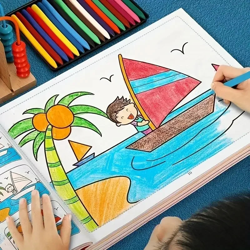 46-Page Kids Coloring & Drawing Book for Creative Learning