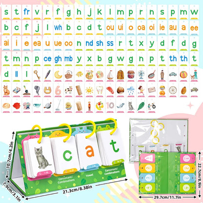 Kids Montessori English Word Lists Cards CVC Words Flashcards Phonics Sight Words Learning Tool Speech Therapy  Learning Toys