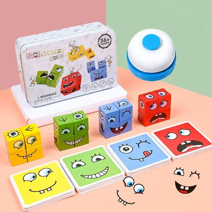 Montessori Face Change Puzzle Game for Kids