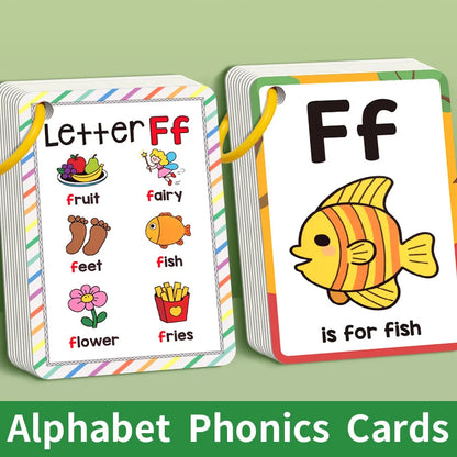 Enhance Color Animal Alphabet Cognition Cards Children's English 26 English Alphabet Cards Early Education Flash Cards