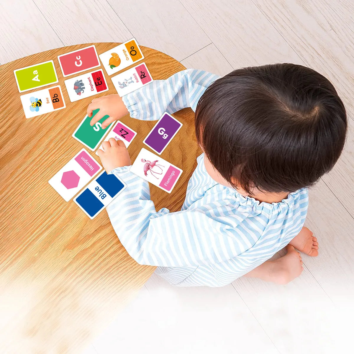 58PCS Toddler Learning Flash Cards – Alphabet, Numbers, Shapes & Colors