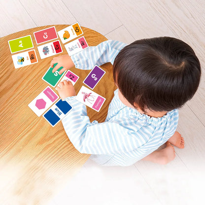 58PCS Toddler Learning Flash Cards – Alphabet, Numbers, Shapes & Colors