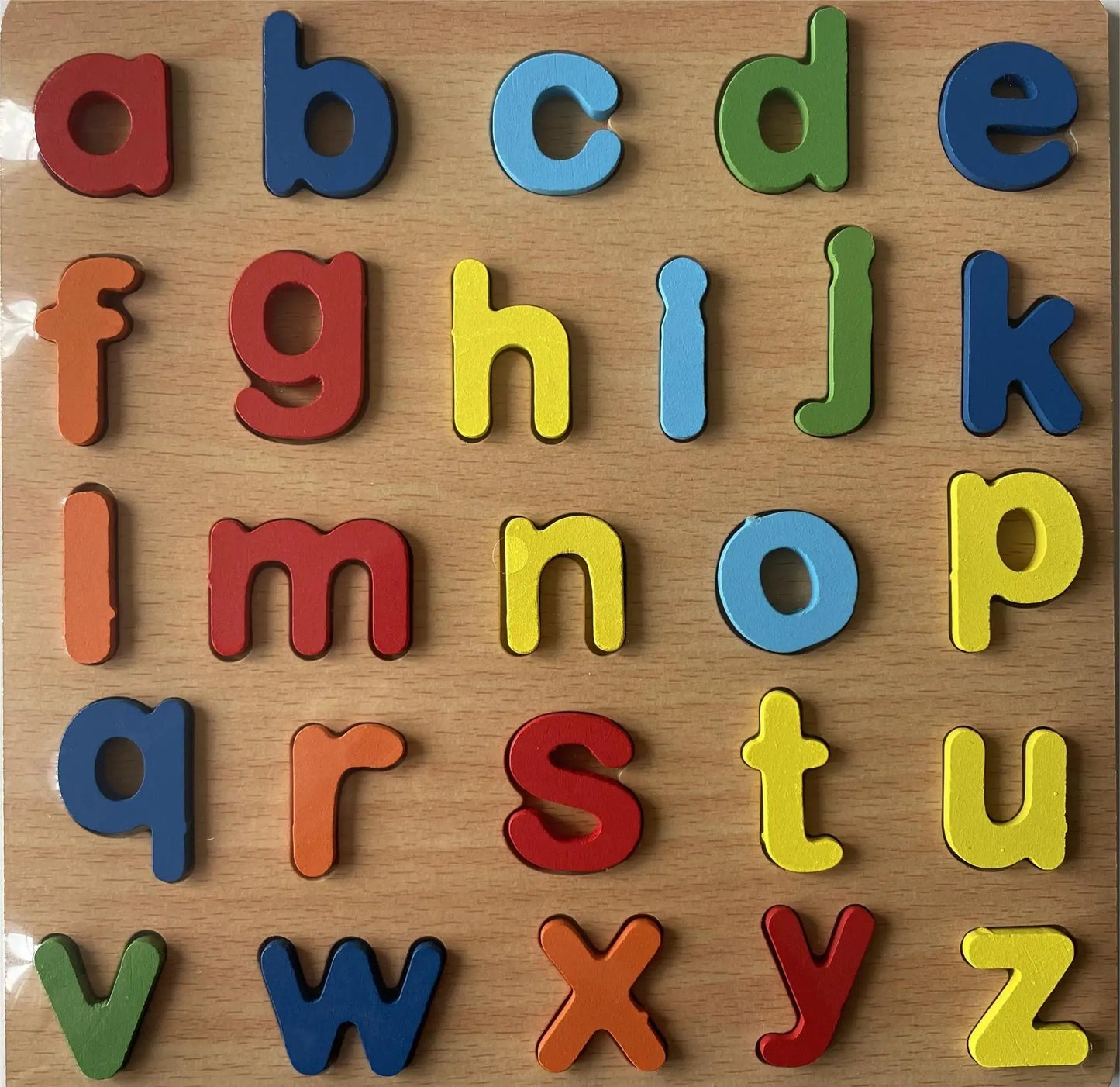 Montessori Wooden Alphabet & Number Puzzle Board for Kids