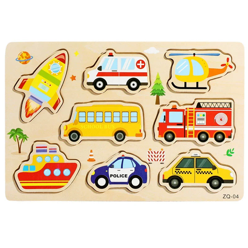Montessori Wooden Learning Puzzle Board for Kids