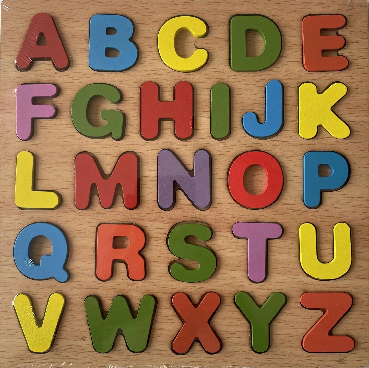 Montessori Wooden Alphabet & Number Puzzle Board for Kids