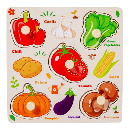 Montessori Wooden Learning Puzzle Board for Kids