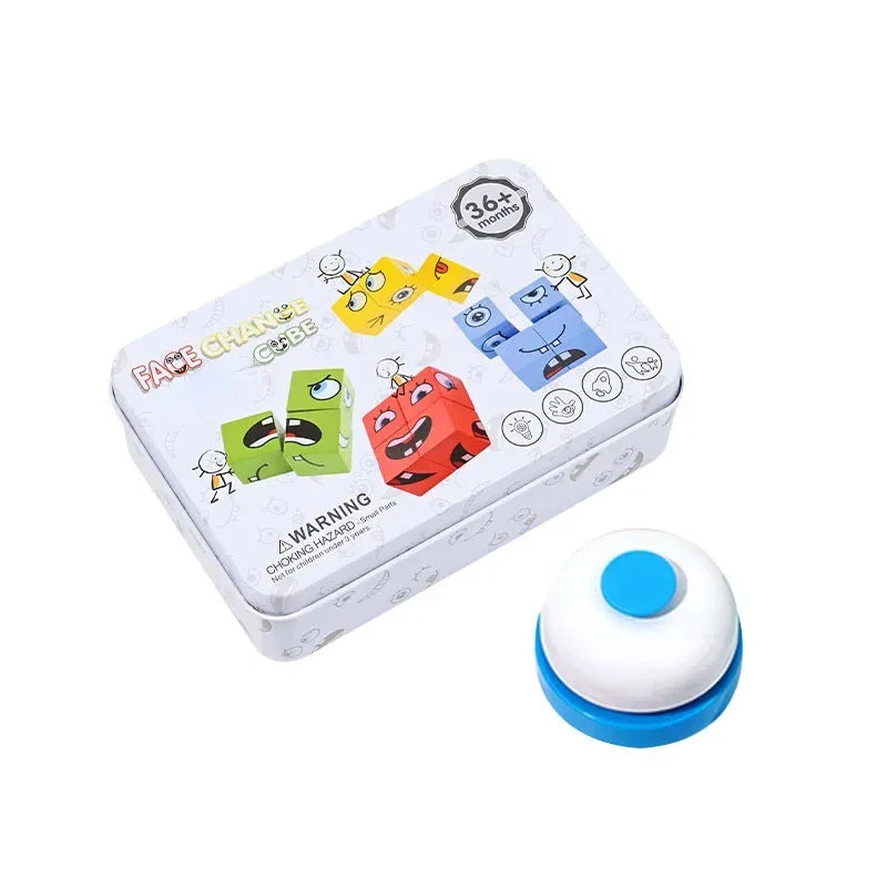 Montessori Face Change Puzzle Game for Kids