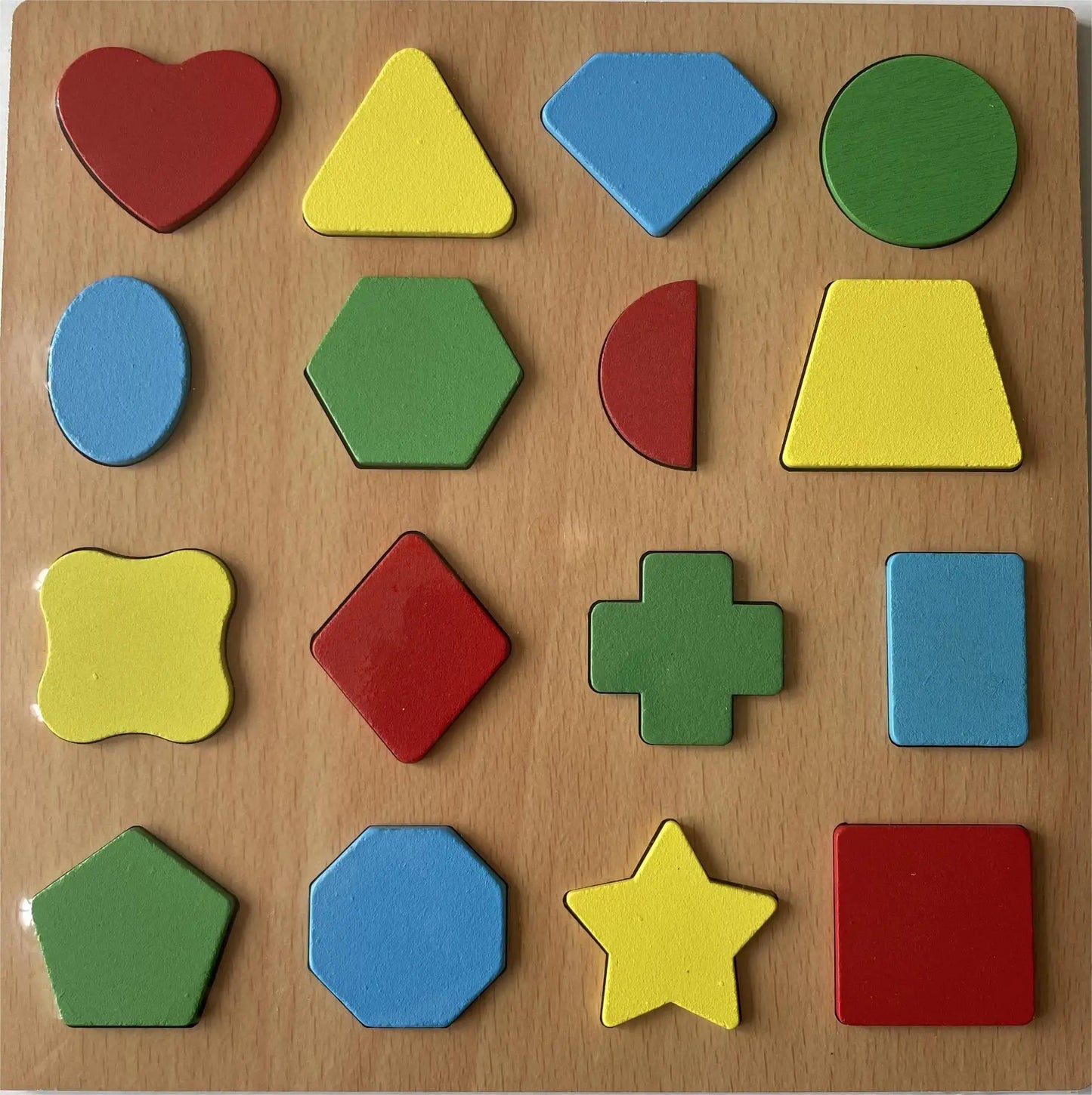 Montessori Wooden Alphabet & Number Puzzle Board for Kids