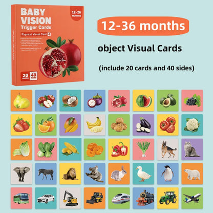 Early Education Toys For Baby Montessori Black White Flash Cards High Contrast Visual Stimulation Cards Baby Montessori Toys