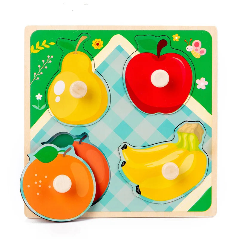 Montessori Wooden Learning Puzzle Board for Kids