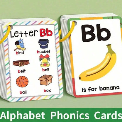 ABC Alphabet Phonics Flash Cards for Kids – 26 Letter Learning Cards