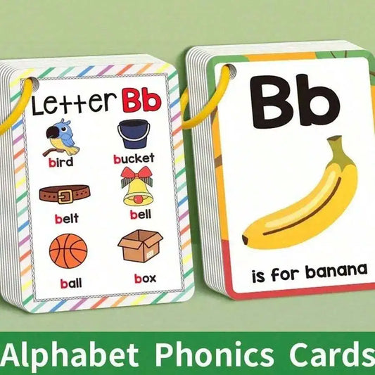 ABC Alphabet Phonics Flash Cards for Kids – 26 Letter Learning Cards