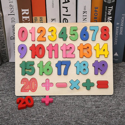 Montessori Toy Wooden Building Blocks Early Learning Educational Toys Color Shape Match Kids Puzzle Toys For Children Boys Girls