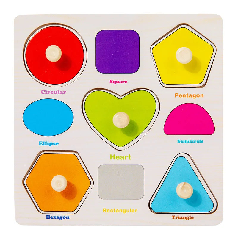 Montessori Wooden Learning Puzzle Board for Kids