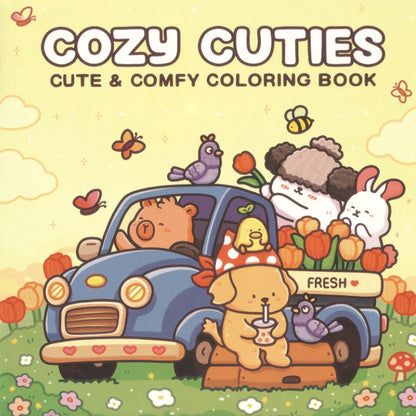 Cute Animal Coloring Book | 36 Designs – Easy & Fun for Kids Ages 6–12